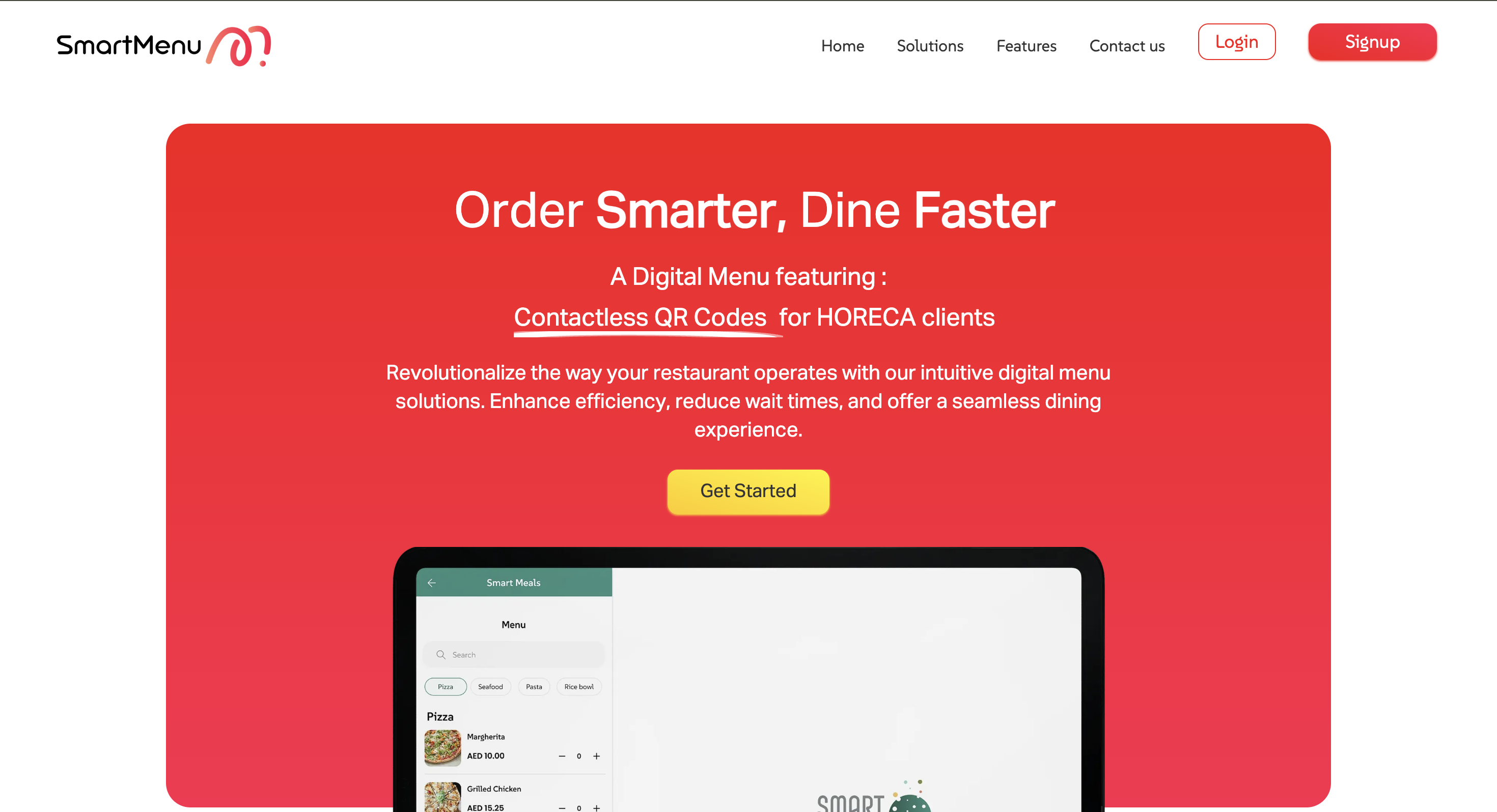 The Smart Menu